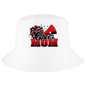 Football Cheer Mom Red Black Pom Leopard Cool Comfort Performance Bucket Hat