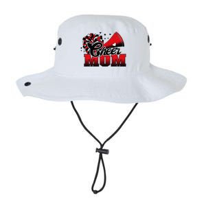 Football Cheer Mom Red Black Pom Leopard Legacy Cool Fit Booney Bucket Hat