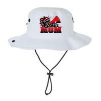 Football Cheer Mom Red Black Pom Leopard Legacy Cool Fit Booney Bucket Hat