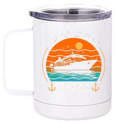 Family Cruise Matching 2024 Family Cruise Trip 2024 12 oz Stainless Steel Tumbler Cup