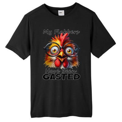 Funny Chicken My Flabbers Have Been Gasted Retro Graphic Tall Fusion ChromaSoft Performance T-Shirt