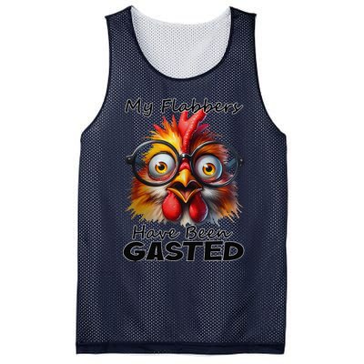 Funny Chicken My Flabbers Have Been Gasted Retro Graphic Mesh Reversible Basketball Jersey Tank