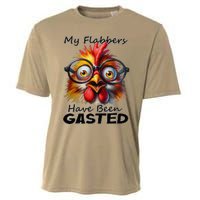 Funny Chicken My Flabbers Have Been Gasted Retro Graphic Cooling Performance Crew T-Shirt