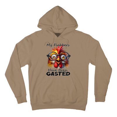 Funny Chicken My Flabbers Have Been Gasted Retro Graphic Hoodie