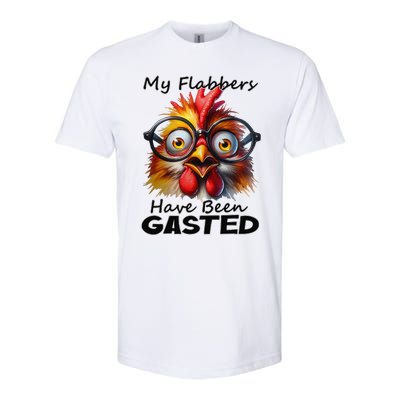 Funny Chicken My Flabbers Have Been Gasted Retro Graphic Softstyle CVC T-Shirt