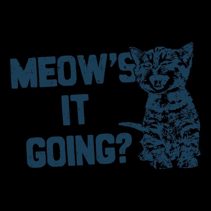 Funny Cat MeowS It Going Cute Cat Pun City Backpack