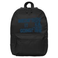 Funny Cat MeowS It Going Cute Cat Pun 16 in Basic Backpack