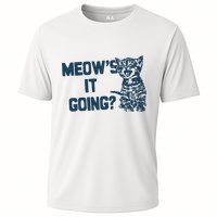 Funny Cat MeowS It Going Cute Cat Pun Performance Shirt
