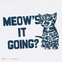 Funny Cat MeowS It Going Cute Cat Pun Baby Bodysuit