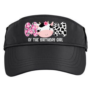 Funny Cow Mom Of The Birthday Girl Cow Farm Birthday Family Adult Drive Performance Visor