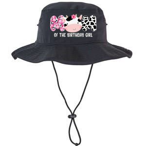 Funny Cow Mom Of The Birthday Girl Cow Farm Birthday Family Legacy Cool Fit Booney Bucket Hat