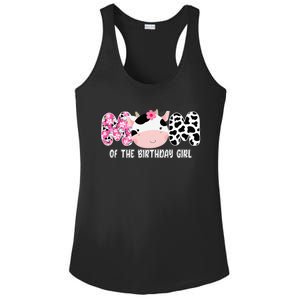 Funny Cow Mom Of The Birthday Girl Cow Farm Birthday Family Ladies PosiCharge Competitor Racerback Tank