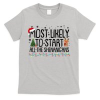 Funny Christmas Most Likely To Start All The Shenanigans T-Shirt