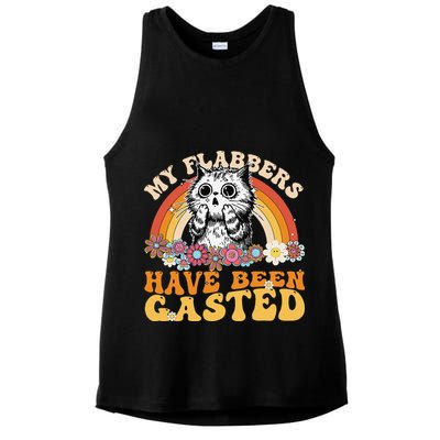 Funny Cat Meme My Flabbers Have Been Gasted Ladies PosiCharge Tri-Blend Wicking Tank