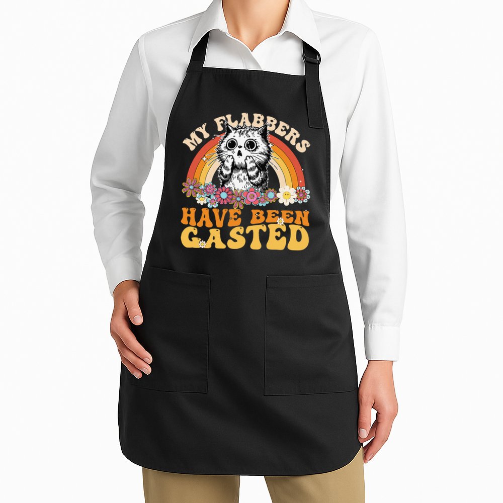 Funny Cat Meme My Flabbers Have Been Gasted Apron