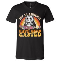 Funny Cat Meme My Flabbers Have Been Gasted V-Neck T-Shirt