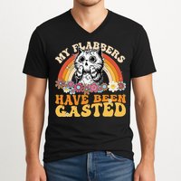Funny Cat Meme My Flabbers Have Been Gasted V-Neck T-Shirt
