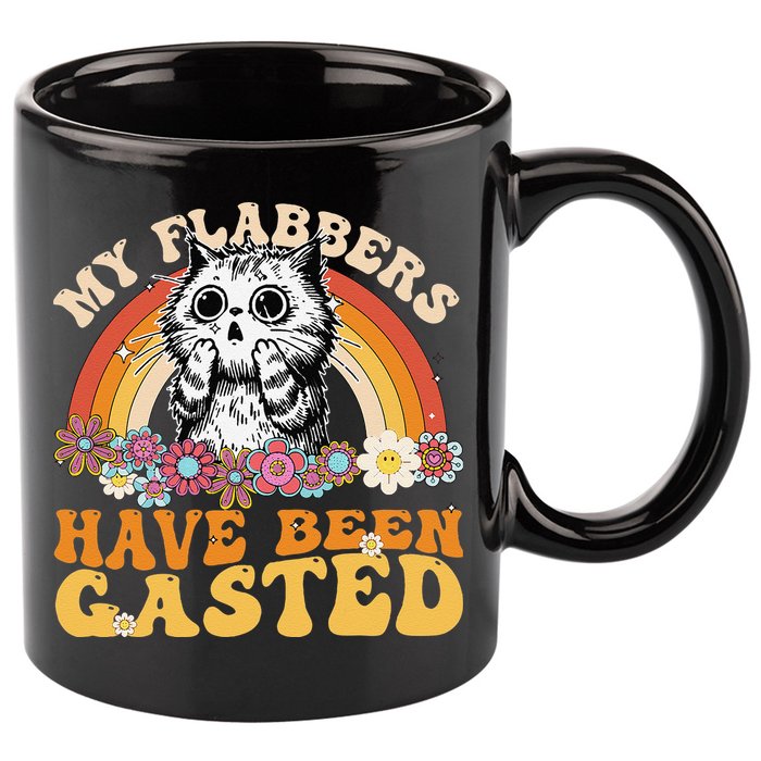 Funny Cat Meme My Flabbers Have Been Gasted 11oz C Handle Ceramic Mug