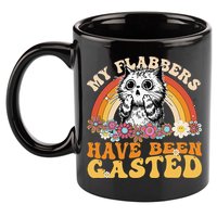 Funny Cat Meme My Flabbers Have Been Gasted 11oz C Handle Ceramic Mug