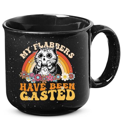 Funny Cat Meme My Flabbers Have Been Gasted 15oz Campfire Ceramic Mug