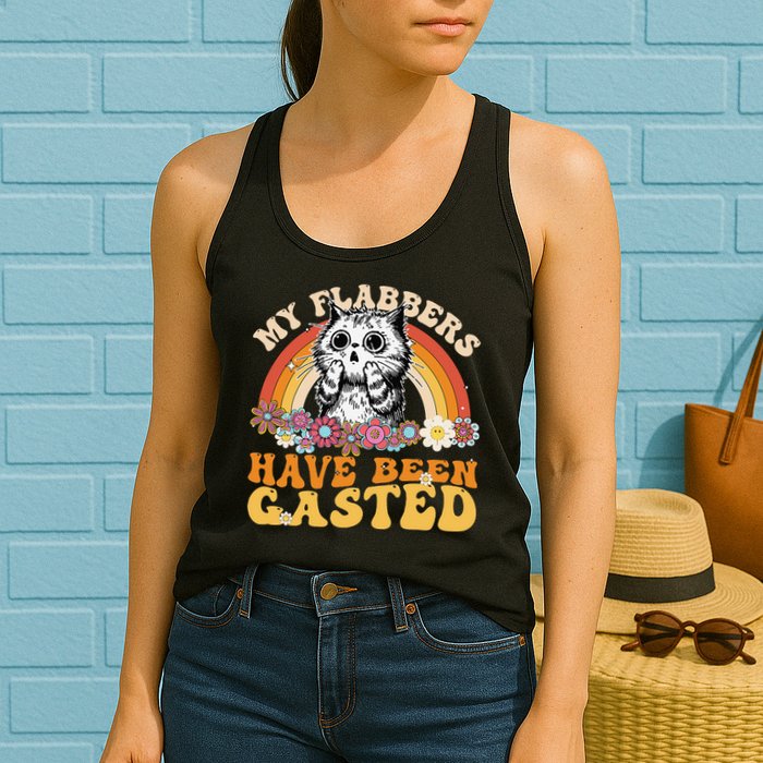 Funny Cat Meme My Flabbers Have Been Gasted Womens Tank Top