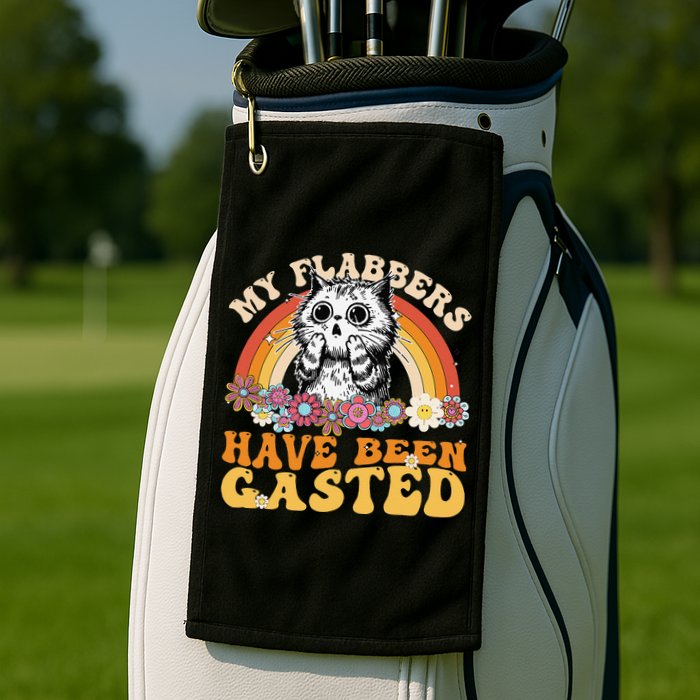 Funny Cat Meme My Flabbers Have Been Gasted Golf Towel