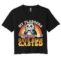 Funny Cat Meme My Flabbers Have Been Gasted Women's Crop Top Tee