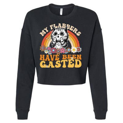 Funny Cat Meme My Flabbers Have Been Gasted Cropped Pullover Crew