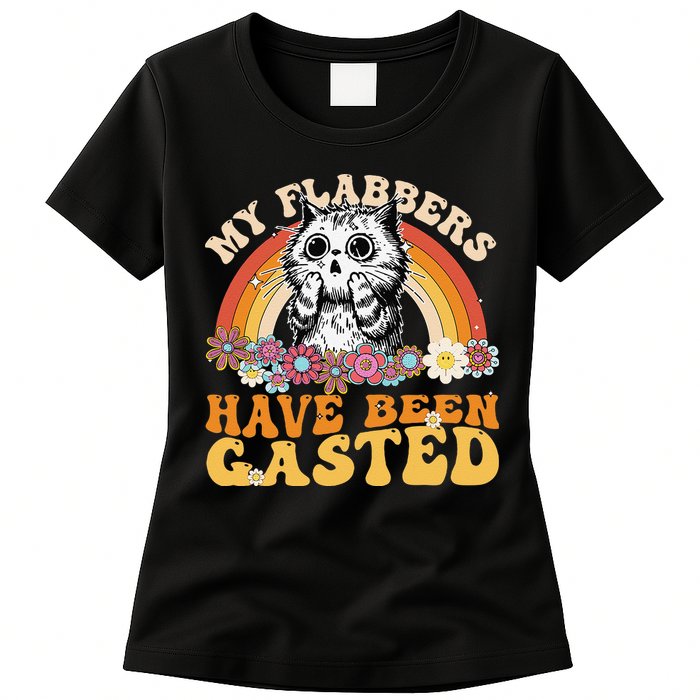 Funny Cat Meme My Flabbers Have Been Gasted Womens T-Shirt