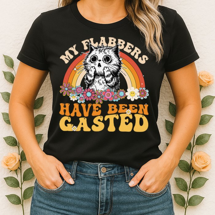 Funny Cat Meme My Flabbers Have Been Gasted Womens T-Shirt