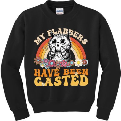 Funny Cat Meme My Flabbers Have Been Gasted Kids Sweatshirt