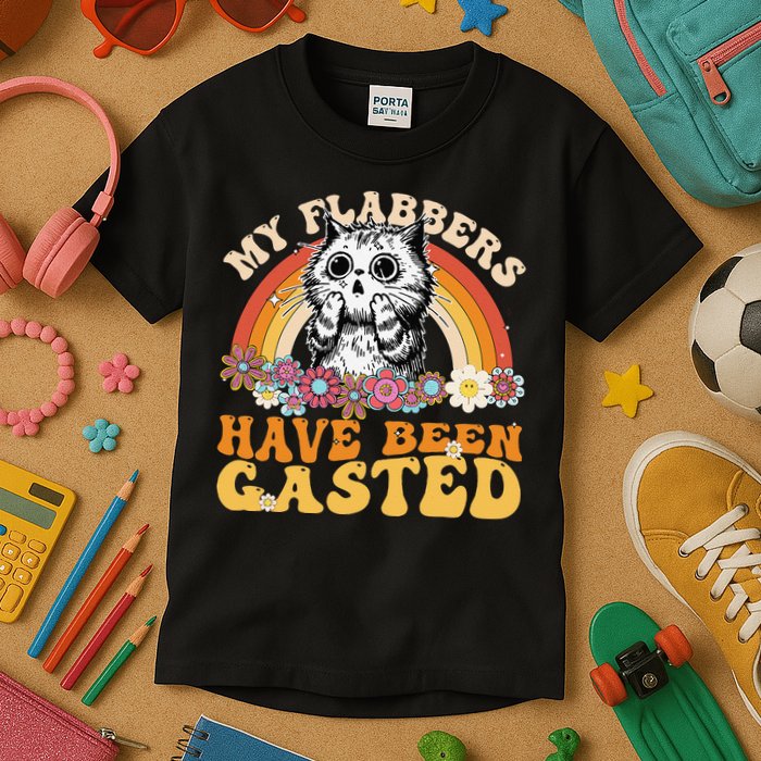 Funny Cat Meme My Flabbers Have Been Gasted Kids T-Shirt