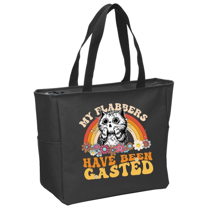 Funny Cat Meme My Flabbers Have Been Gasted Zip Tote Bag