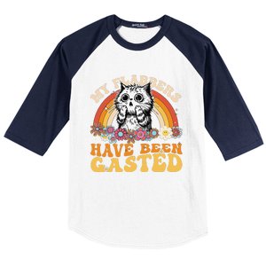 Funny Cat Meme My Flabbers Have Been Gasted Baseball Sleeve Shirt