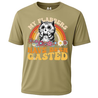 Funny Cat Meme My Flabbers Have Been Gasted Cooling Performance Crew T-Shirt