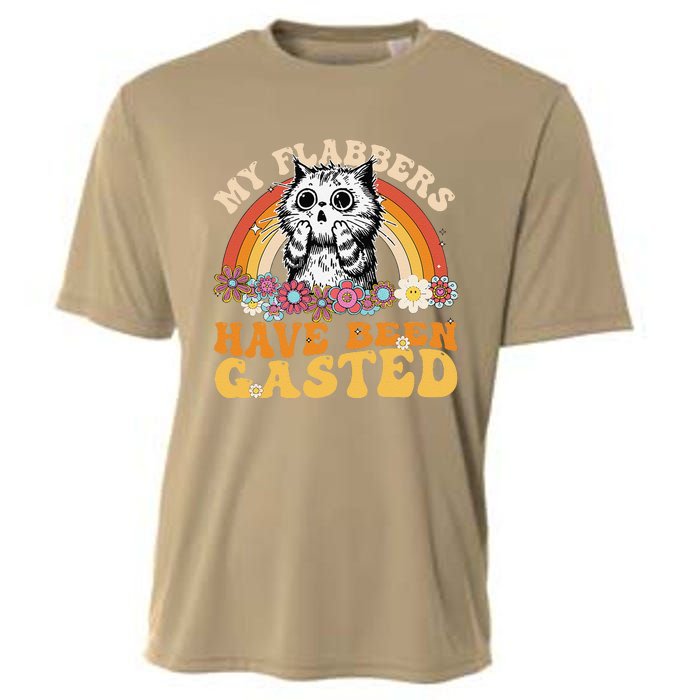 Funny Cat Meme My Flabbers Have Been Gasted Cooling Performance Crew T-Shirt