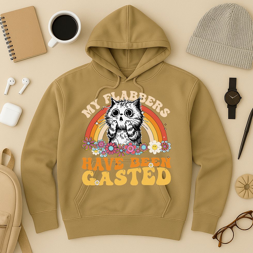 Funny Cat Meme My Flabbers Have Been Gasted Hoodie