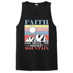 Faith Can Move The Highest Mountain Christian Believer Meaningful Gift PosiCharge Competitor Tank