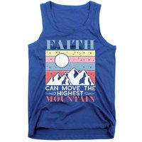 Faith Can Move The Highest Mountain Christian Believer Meaningful Gift Tank Top