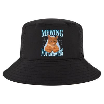 Funny Cat Meme Mewing Looksmax Meowing Cat Trend Cool Comfort Performance Bucket Hat