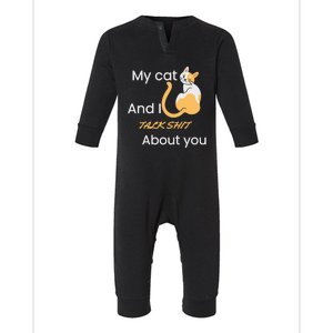 Funny Cat Memes Funny Cat Jokes Funny Cat Quotes Cat Lover Sarcastic Cat Infant Fleece One Piece