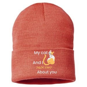 Funny Cat Memes Funny Cat Jokes Funny Cat Quotes Cat Lover Sarcastic Cat Sustainable Knit Beanie