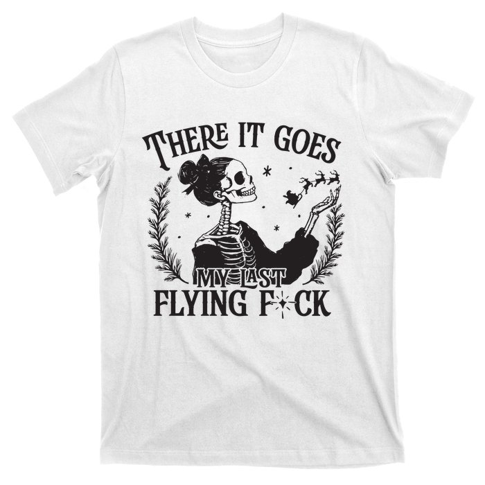 Funny Christmas My Last Flying Fuck Mom Christmas T-Shirt