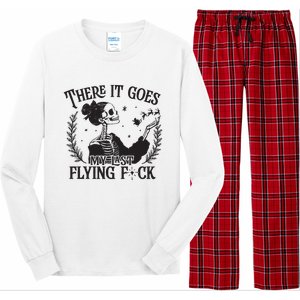 Funny Christmas My Last Flying Fuck Mom Christmas Long Sleeve Pajama Set