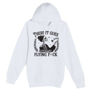 Funny Christmas My Last Flying Fuck Mom Christmas Premium Pullover Hoodie