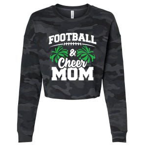 Football Cheer Mom Gift High School Cheerleader Gift Cheerleading Gift Cropped Pullover Crew