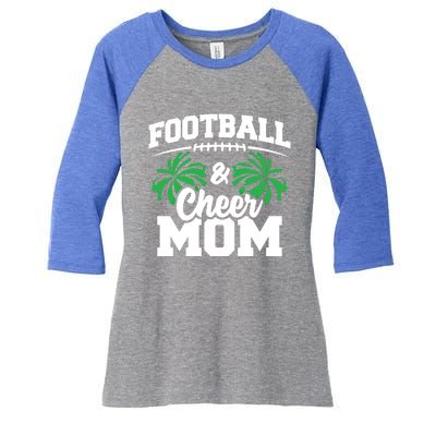 Football Cheer Mom Gift High School Cheerleader Gift Cheerleading Gift Women's Tri-Blend 3/4-Sleeve Raglan Shirt