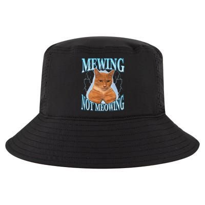Funny Cat Meme With Meowing Looksmax Meowing Cat Cool Comfort Performance Bucket Hat