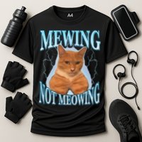 Funny Cat Meme With Meowing Looksmax Meowing Cat Performance Shirt