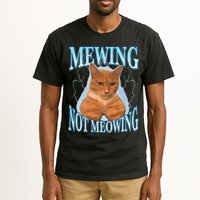Funny Cat Meme With Meowing Looksmax Meowing Cat Tall T-Shirt